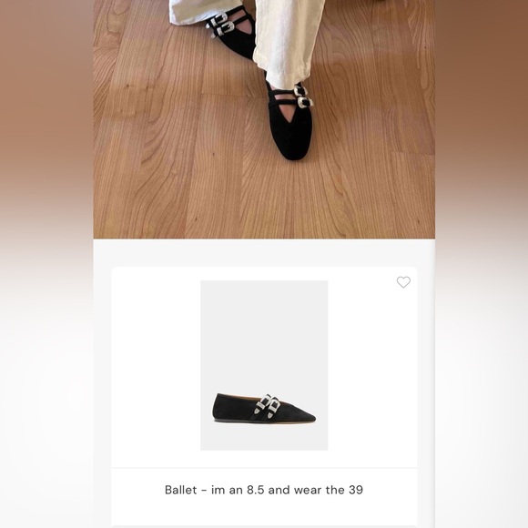 Le Monde Béryl Claudia Leather Ballet Flats - Picture 12 of 12